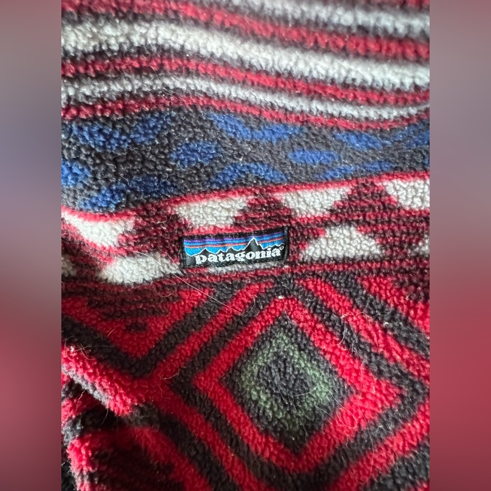RARE Patagonia Men’s Synchilla Snap Native Pattern 96 Vintage - Picture 5 of 5